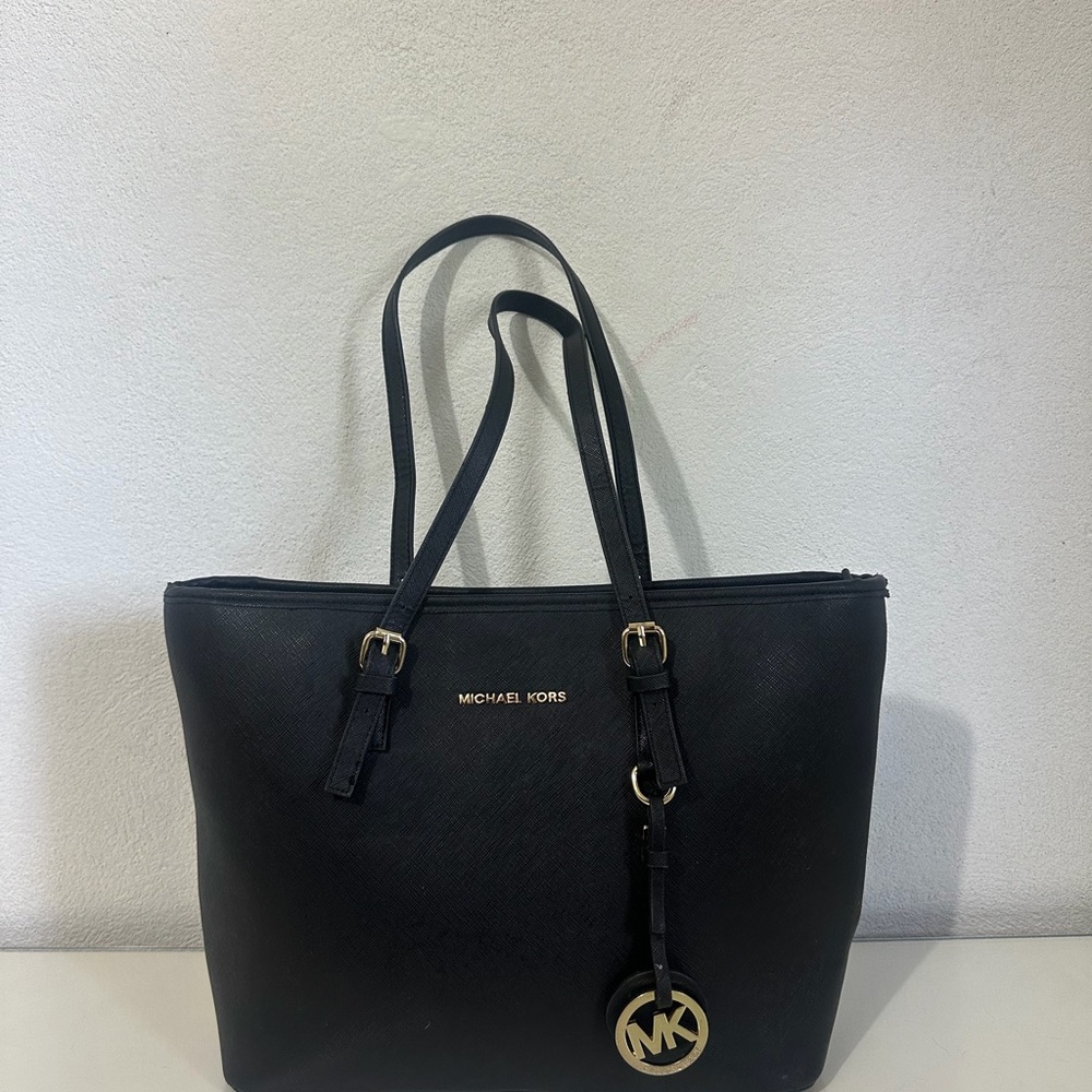 Michael Kors Black Leather Tote